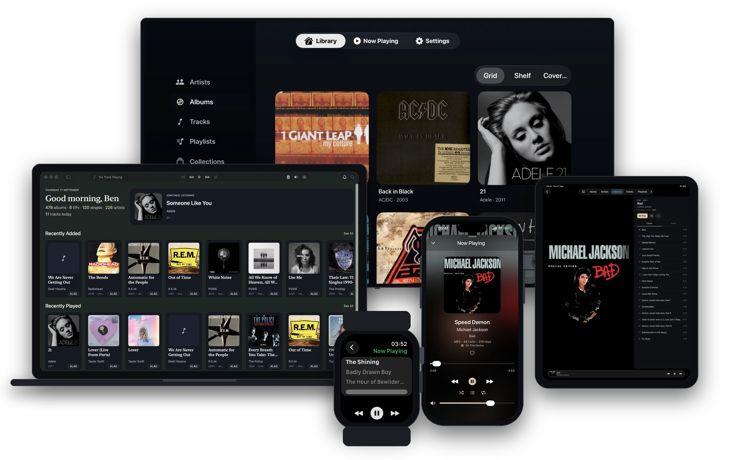 Kanora on Mac, Apple TV, iPad, iPhone and Apple Watch